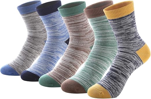 Cotton Crew Sock Pack - Kids Boys Crew Ankle Socks Cotton