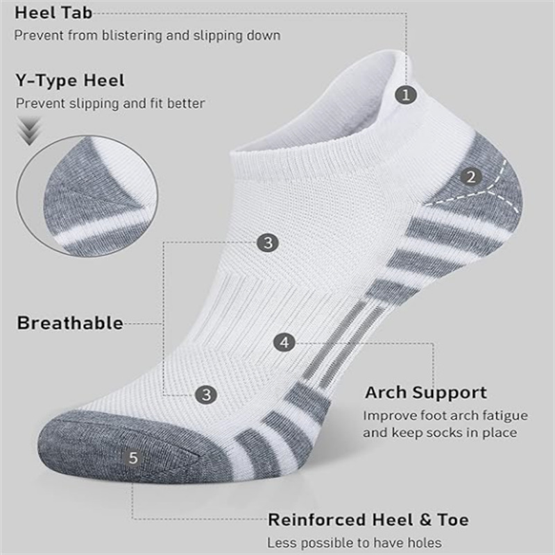 12 Pairs Cushioned Breathable  - đánh giá và giá Athletic Sock Cushion