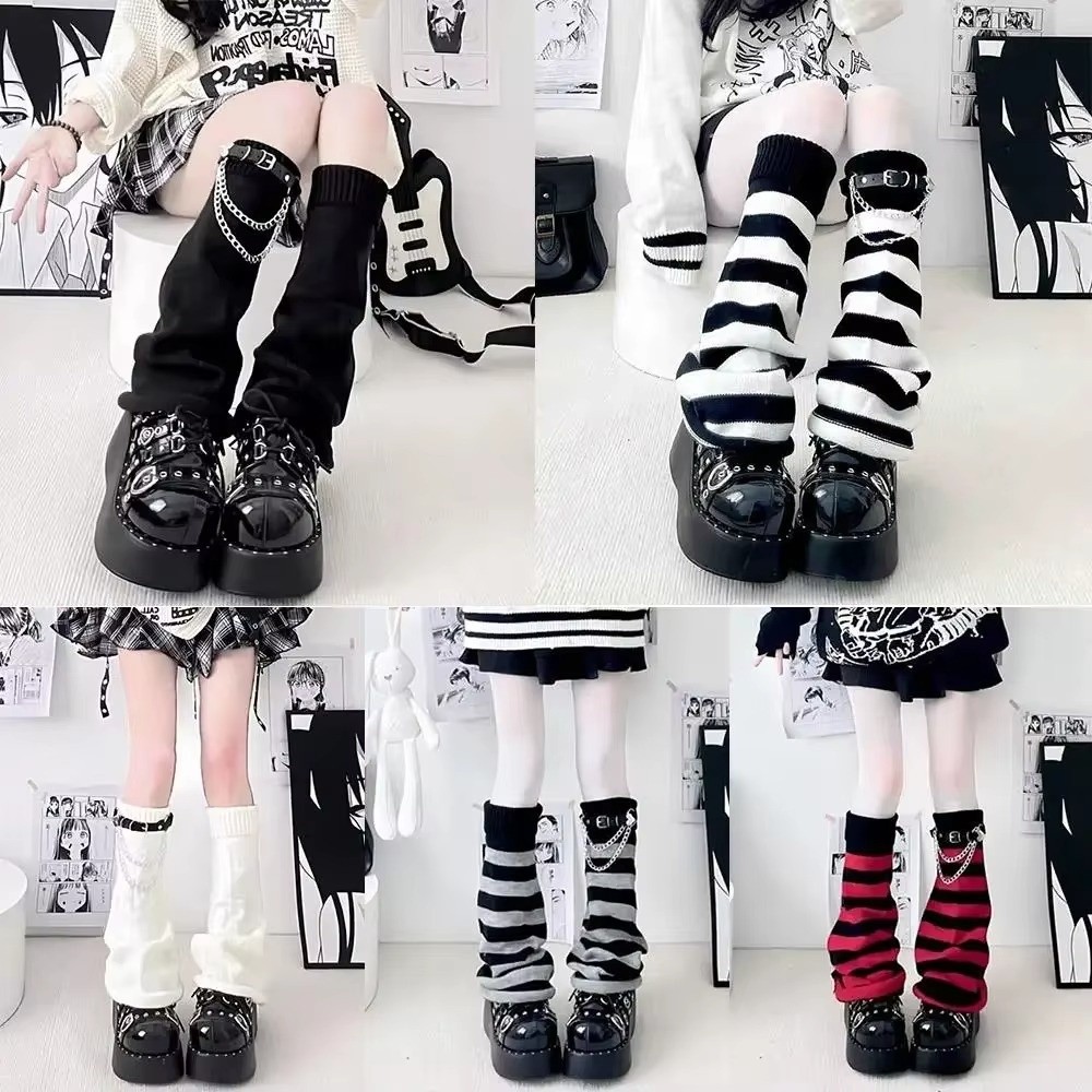 Gothic Harajuku Knit Leg Warme - đánh giá và giá Boot Sock Slouchy