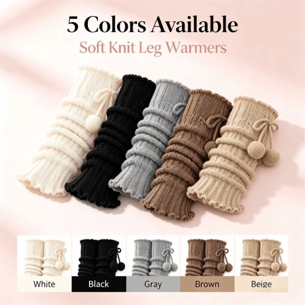 Knitted Knit Leg Warmers Ruffl - đánh giá và giá Boot Sock Slouchy